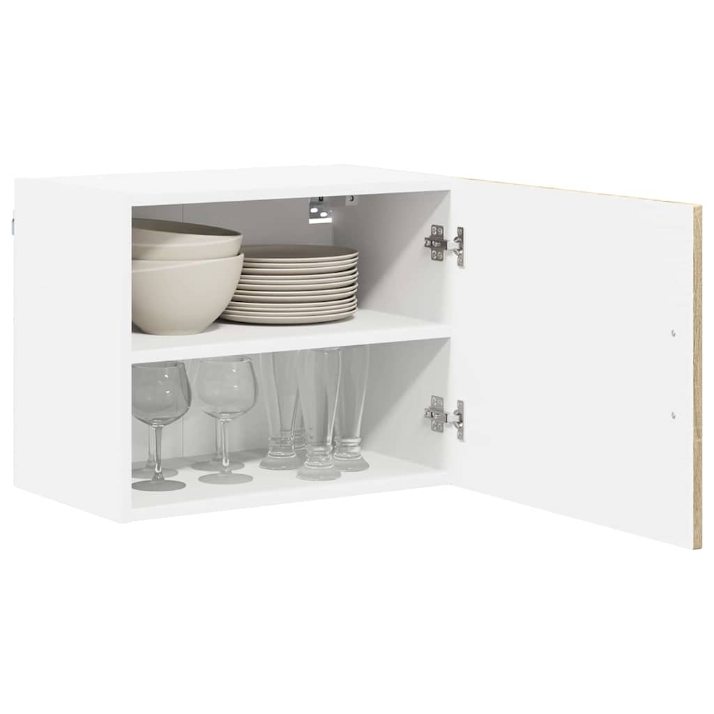 vidaXL Wall Cabinet LUCCA 2 pcs Sonoma Oak 50 x 31 x 40 cm