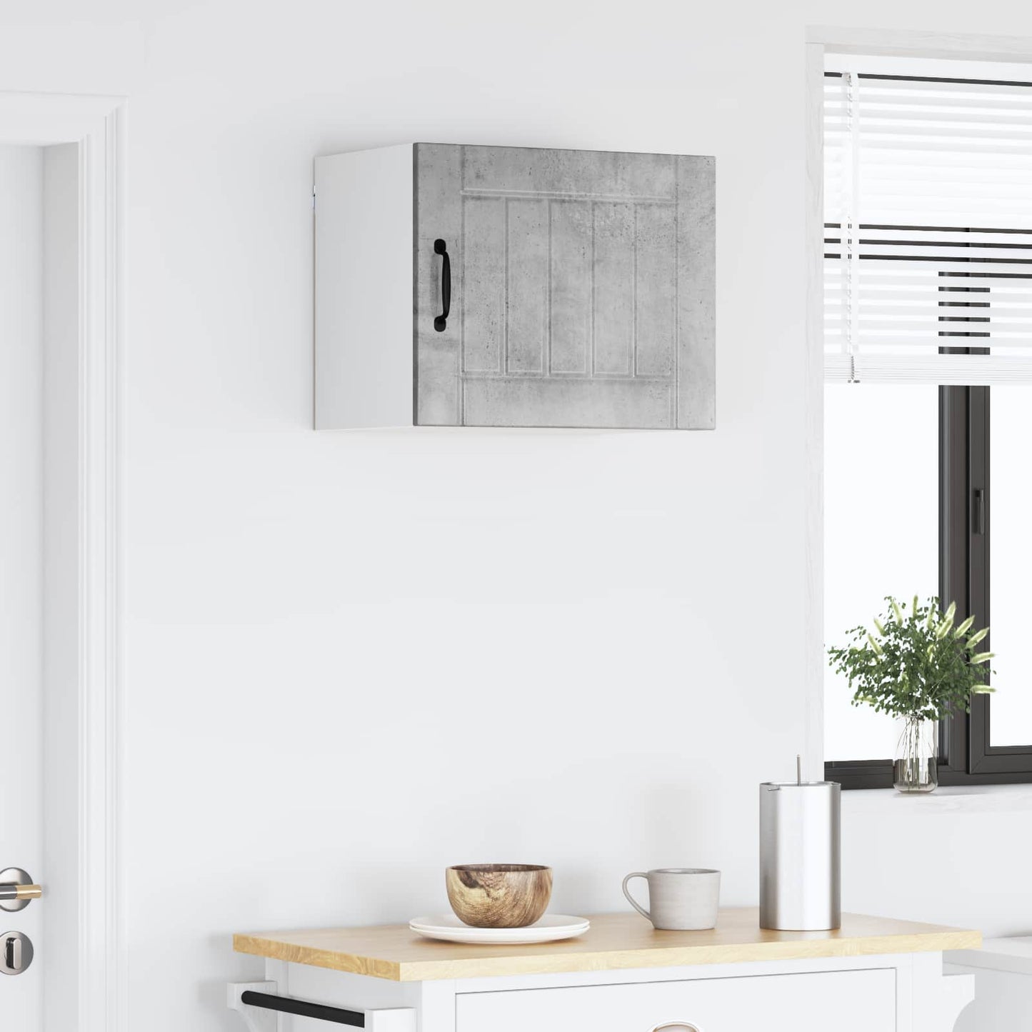 vidaXL Wall Cabinet LUCCA Concrete Grey 50 x 31 x 40 cm