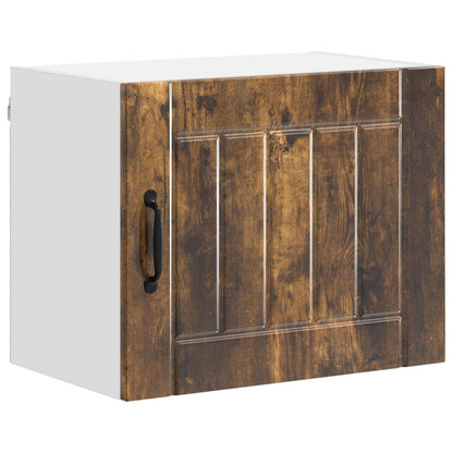 vidaXL Wall Cabinet LUCCA Smoked Oak 50 x 31 x 40 cm Engineered Wood