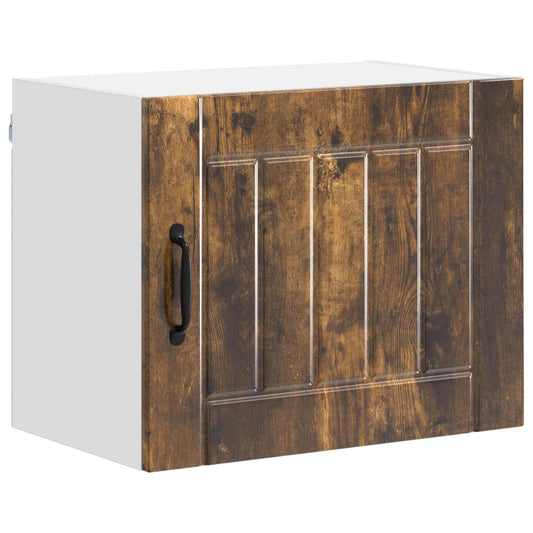 vidaXL Wall Cabinet LUCCA Smoked Oak 50 x 31 x 40 cm Engineered Wood