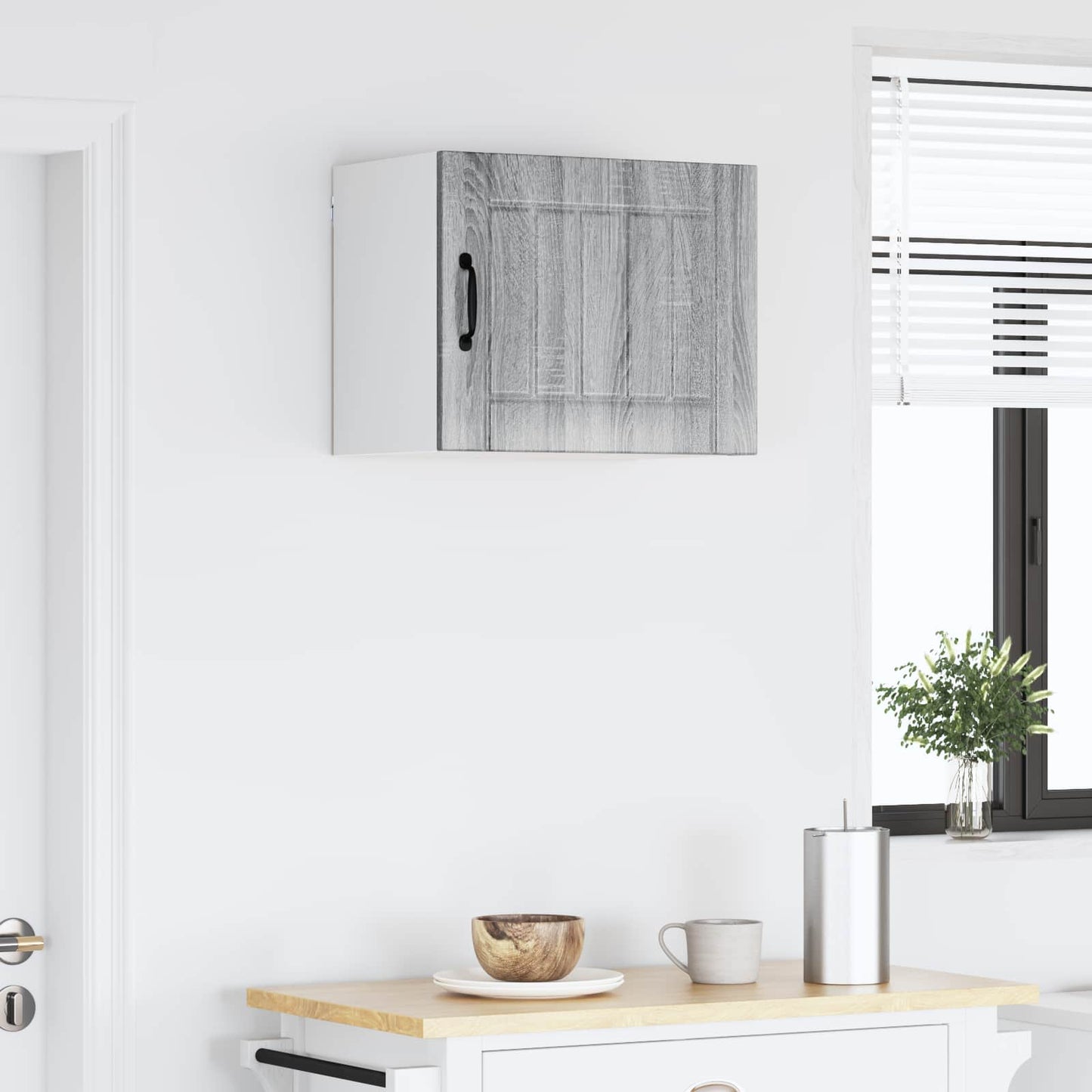 vidaXL Wall Cabinet LUCCA Grey Sonoma 50 x 31 x 40 cm Engineered Wood