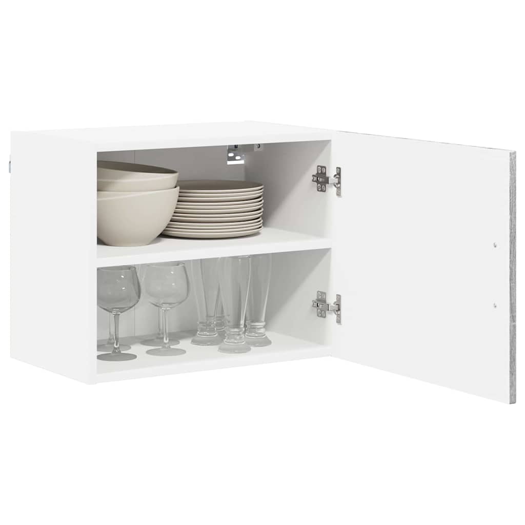 vidaXL Wall Cabinet LUCCA Grey Sonoma 50 x 31 x 40 cm Engineered Wood