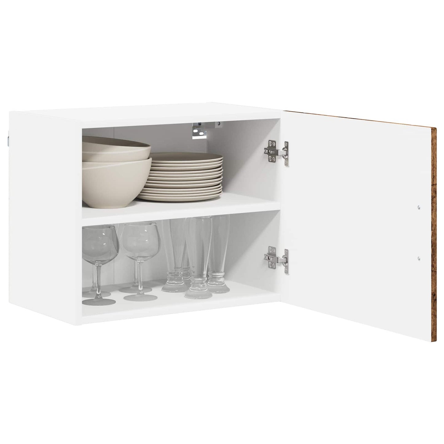 vidaXL Wall Cabinet LUCCA 2 pcs Old Wood Engineered Wood