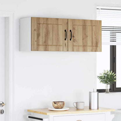 vidaXL Wall Cabinet LUCCA 2 pcs Artisan Oak Engineered Wood