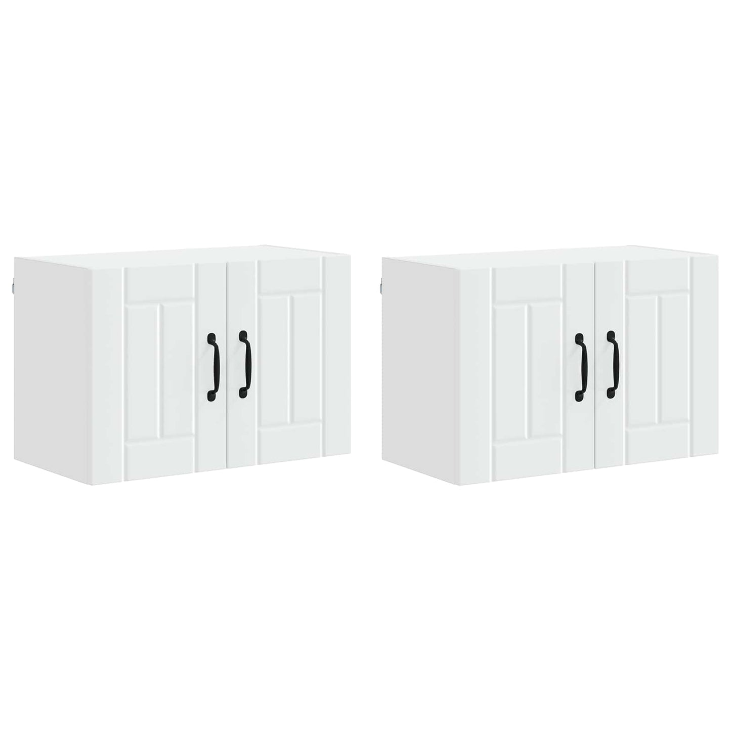vidaXL Wall Cabinet LUCCA 2 pcs White 60 x 31 x 40 cm Engineered Wood