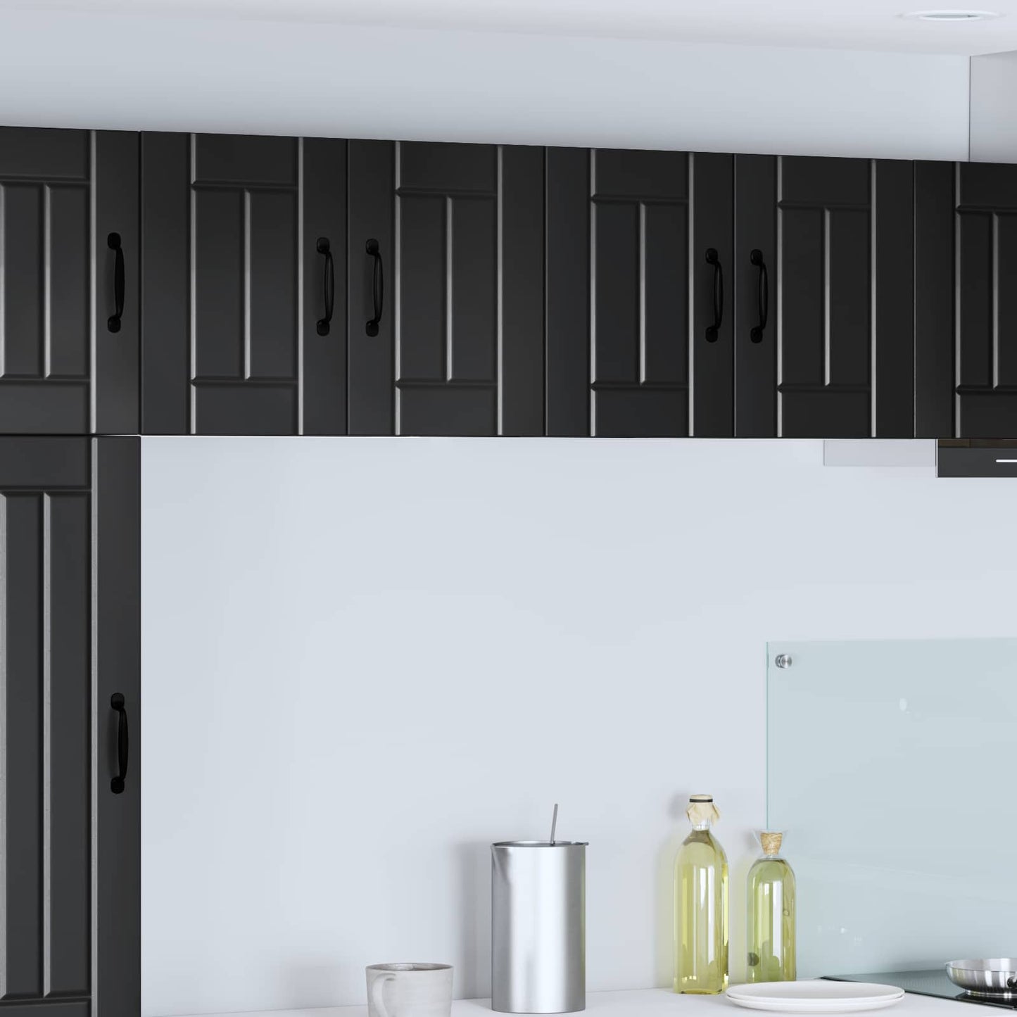 vidaXL Wall Cabinet LUCCA Black 60 x 31 x 40 cm Engineered Wood