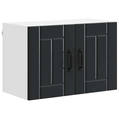 vidaXL Wall Cabinet LUCCA Black 60 x 31 x 40 cm Engineered Wood