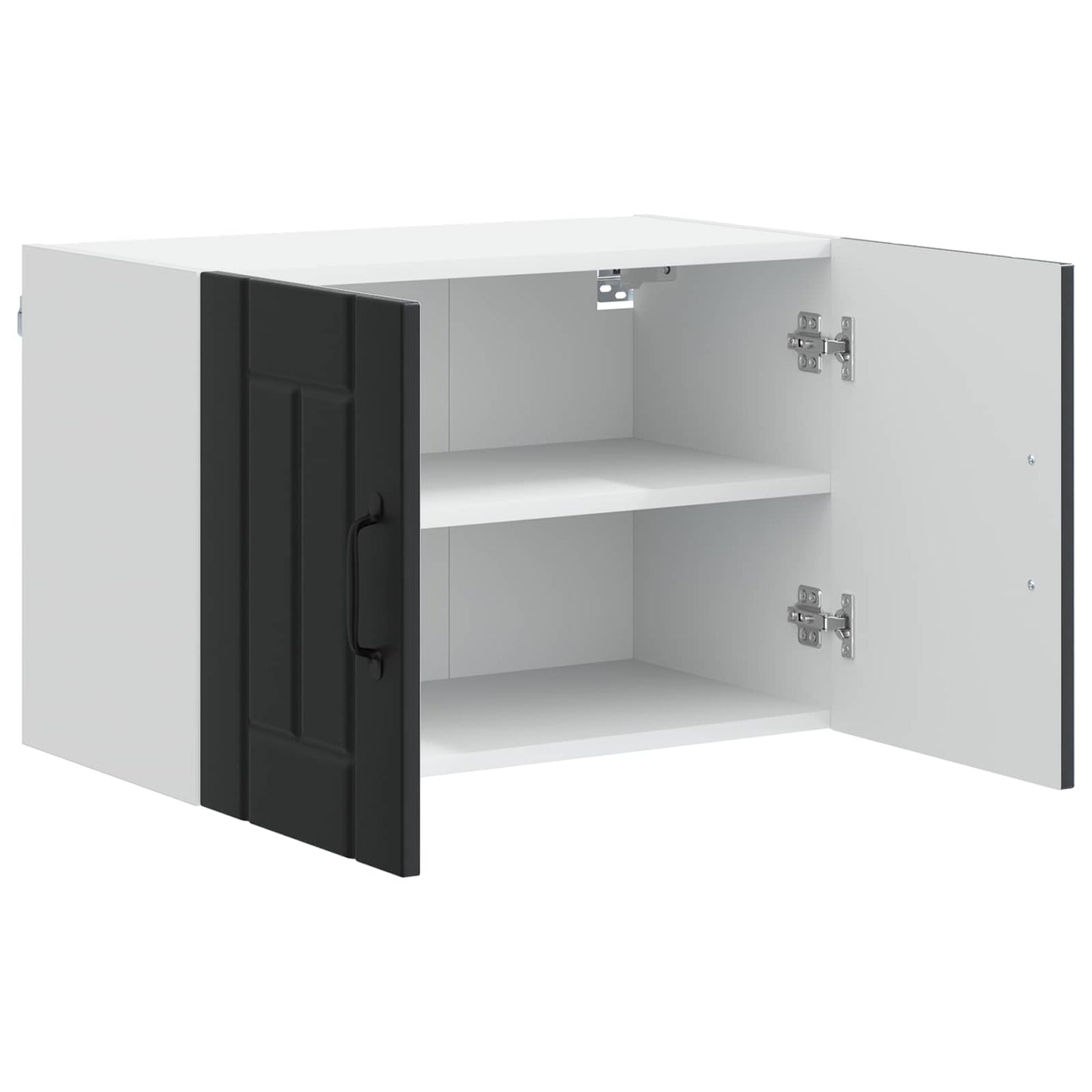vidaXL Wall Cabinet LUCCA 2 pcs Black 60 x 31 x 40 cm Engineered Wood