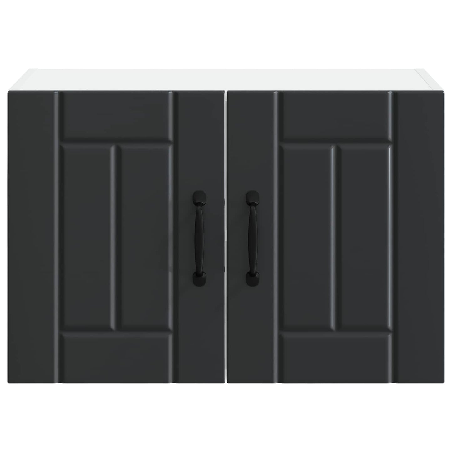 vidaXL Wall Cabinet LUCCA 2 pcs Black 60 x 31 x 40 cm Engineered Wood