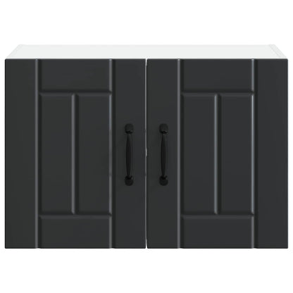 vidaXL Wall Cabinet LUCCA 2 pcs Black 60 x 31 x 40 cm Engineered Wood