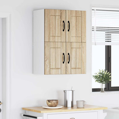 vidaXL Wall Cabinet LUCCA 2 pcs Sonoma Oak 60 x 31 x 40 cm