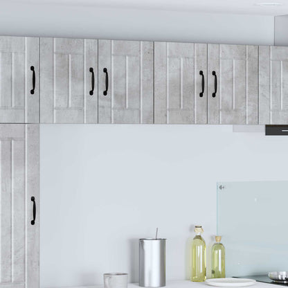 vidaXL Wall Cabinet LUCCA 2 pcs Concrete Grey 60 x 31 x 40 cm