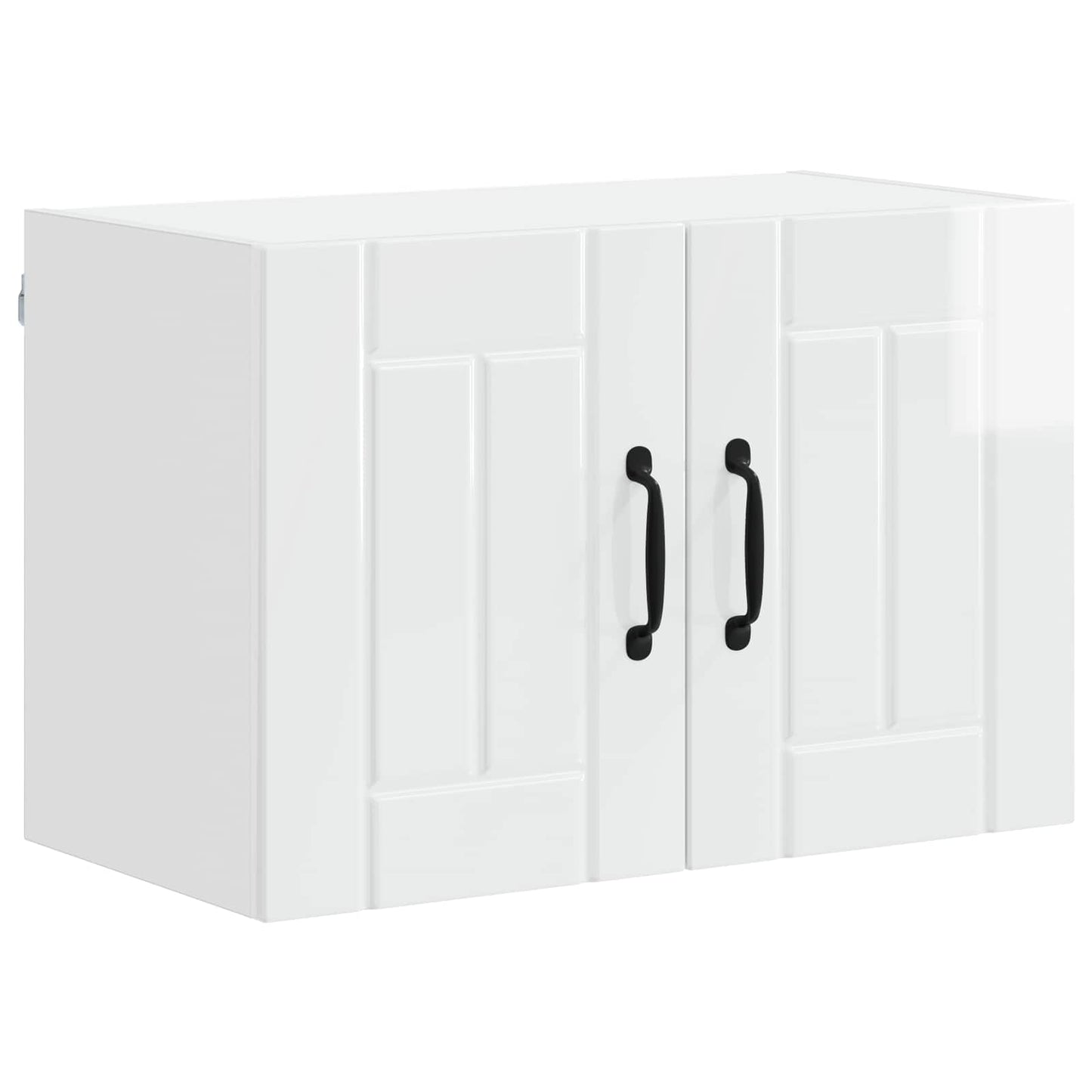 vidaXL Wall Cabinet LUCCA 2 pcs High Gloss White 60 x 31 x 40 cm