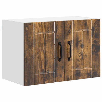 vidaXL Wall Cabinet LUCCA Smoked Oak 60 x 31 x 40 cm Engineered Wood