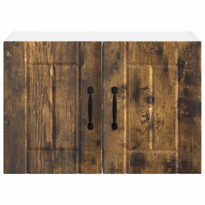 vidaXL Wall Cabinet LUCCA Smoked Oak 60 x 31 x 40 cm Engineered Wood