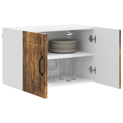 vidaXL Wall Cabinet LUCCA Smoked Oak 60 x 31 x 40 cm Engineered Wood