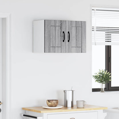 vidaXL Wall Cabinet LUCCA Grey Sonoma 60 x 31 x 40 cm Engineered Wood
