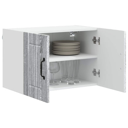 vidaXL Wall Cabinet LUCCA Grey Sonoma 60 x 31 x 40 cm Engineered Wood