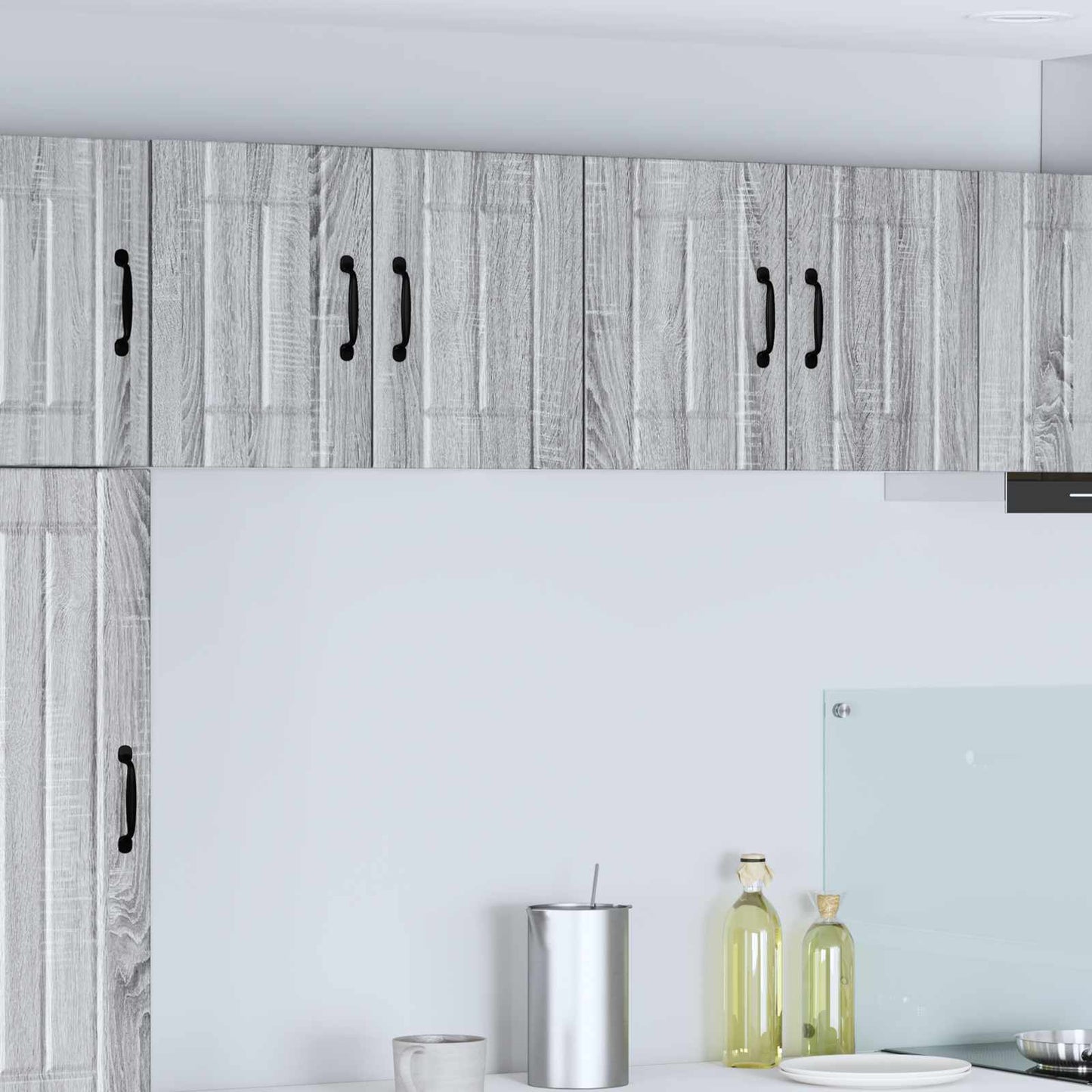vidaXL Wall Cabinet LUCCA 2 pcs Grey Sonoma 60 x 31 x 40 cm