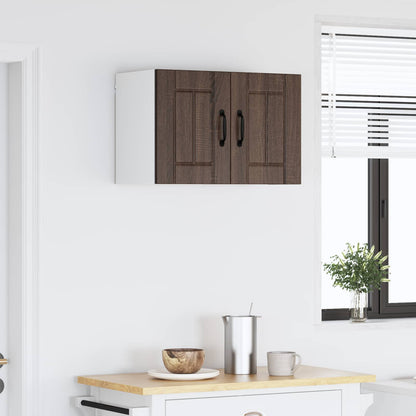 vidaXL Wall Cabinet LUCCA Brown Oak 60 x 31 x 40 cm Engineered Wood