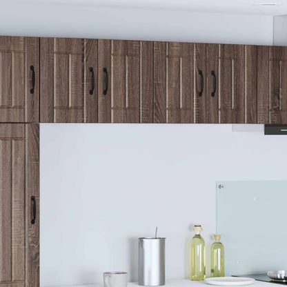 vidaXL Wall Cabinet LUCCA 2 pcs Brown Oak 60 x 31 x 40 cm
