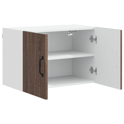 vidaXL Wall Cabinet LUCCA 2 pcs Brown Oak 60 x 31 x 40 cm