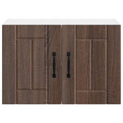 vidaXL Wall Cabinet LUCCA 2 pcs Brown Oak 60 x 31 x 40 cm