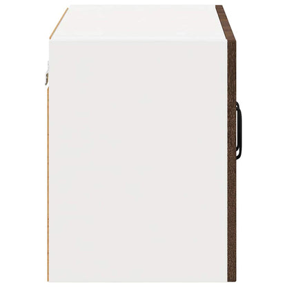 vidaXL Wall Cabinet LUCCA 2 pcs Brown Oak 60 x 31 x 40 cm