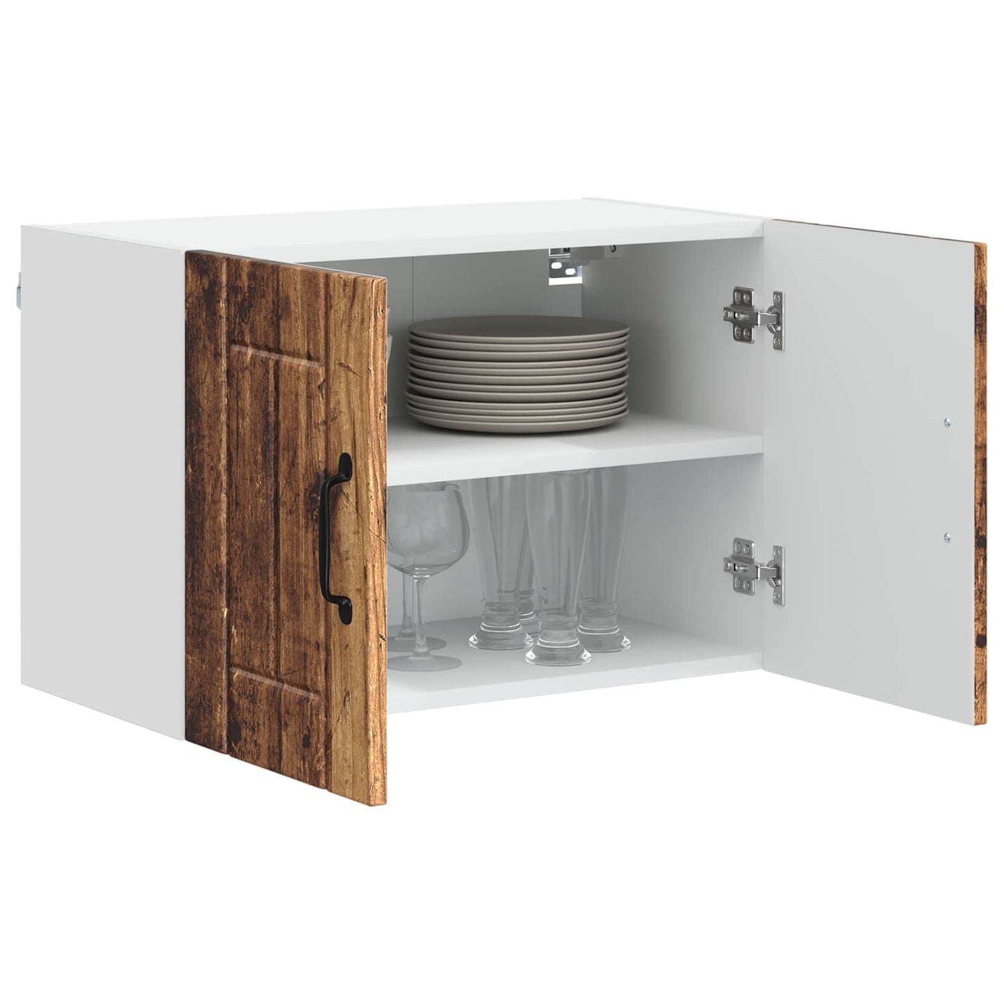 vidaXL Wall Cabinet LUCCA Old Wood 60 x 31 x 40 cm Engineered Wood