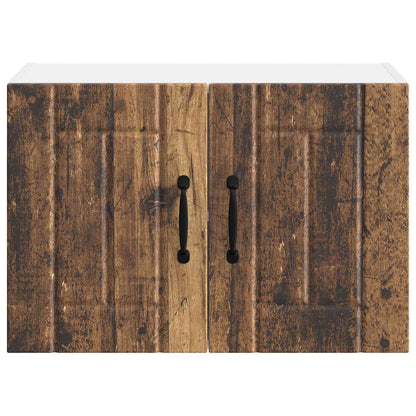 vidaXL Wall Cabinet LUCCA 2 pcs Old Wood 60 x 31 x 40 cm
