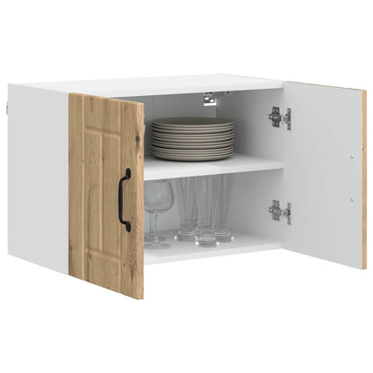 vidaXL Wall Cabinet LUCCA 2 pcs Artisan Oak Engineered Wood