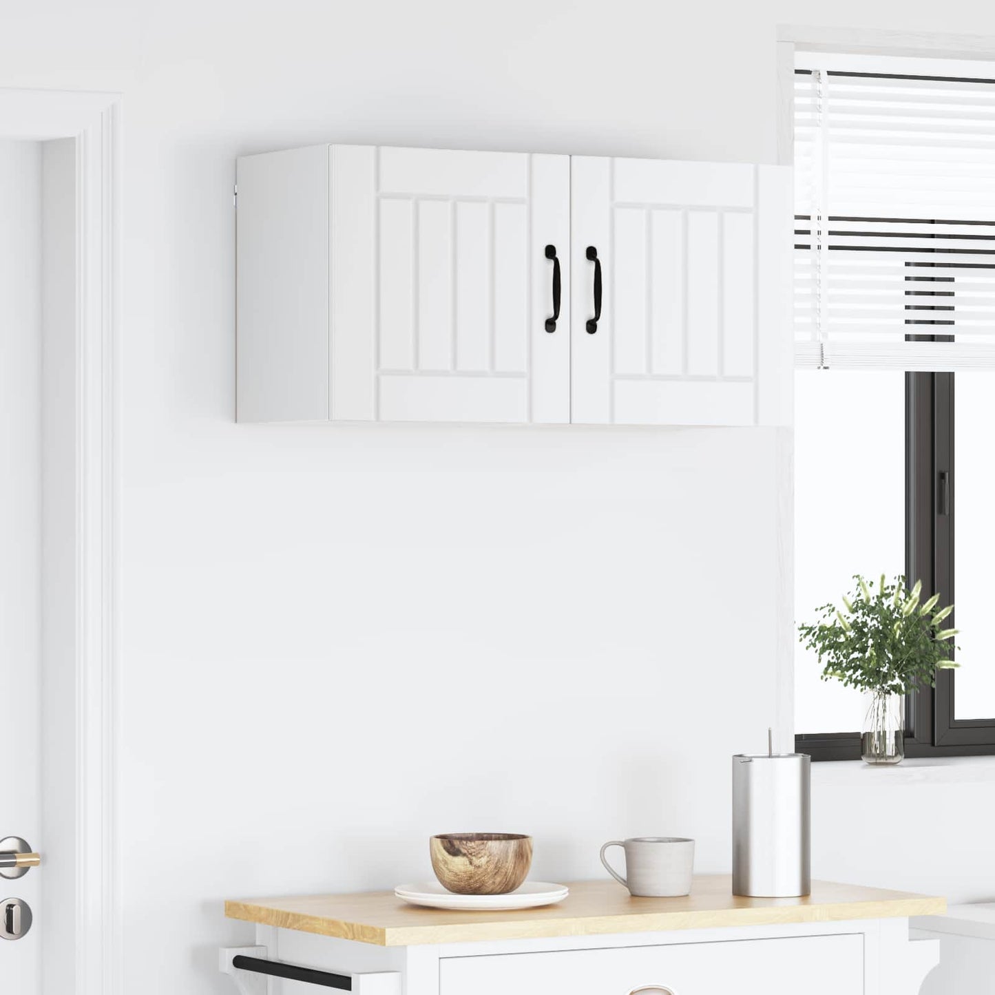 vidaXL Wall Cabinet LUCCA White 80 x 31 x 40 cm Engineered Wood
