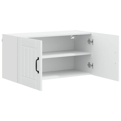 vidaXL Wall Cabinet LUCCA White 80 x 31 x 40 cm Engineered Wood