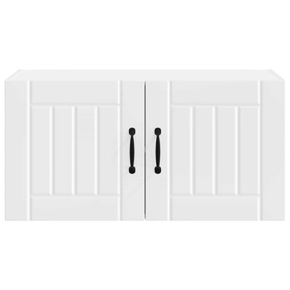 vidaXL Wall Cabinet LUCCA White 80 x 31 x 40 cm Engineered Wood