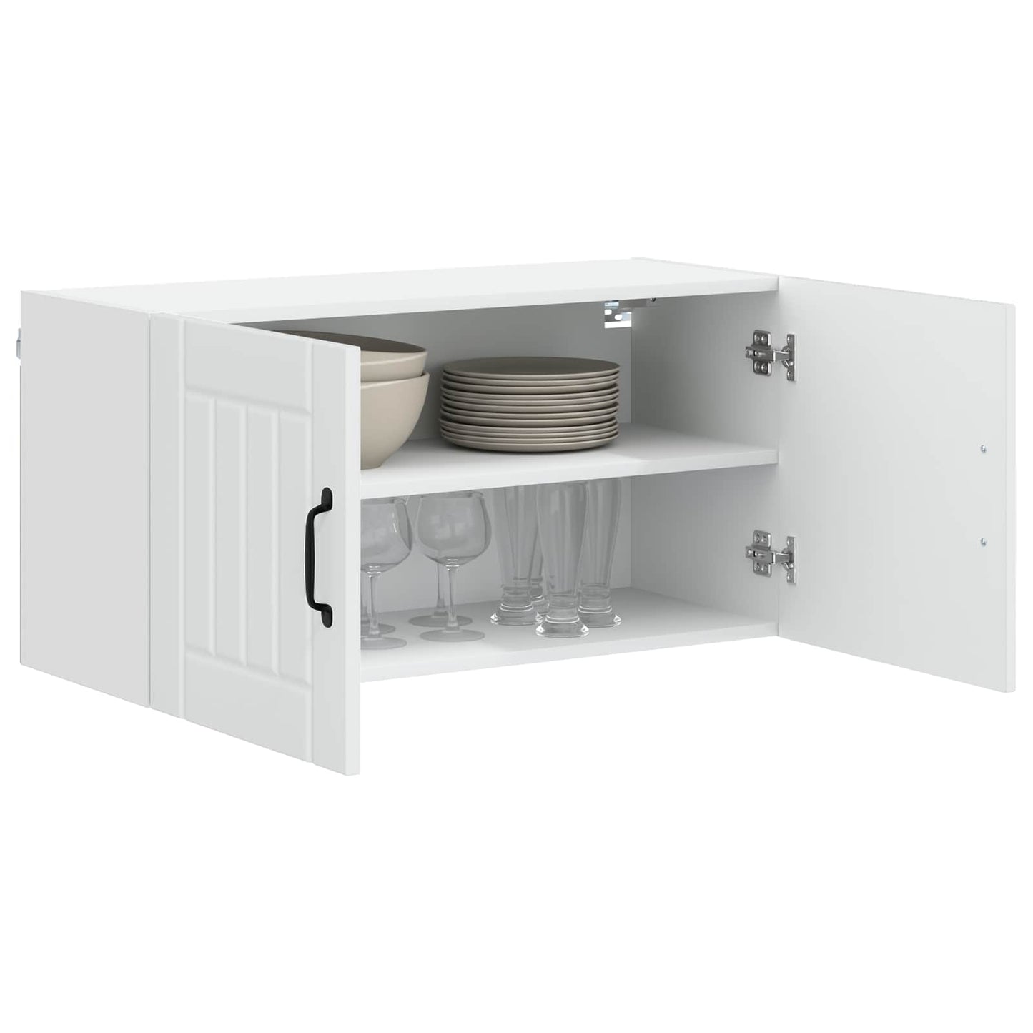 vidaXL Wall Cabinet LUCCA White 80 x 31 x 40 cm Engineered Wood