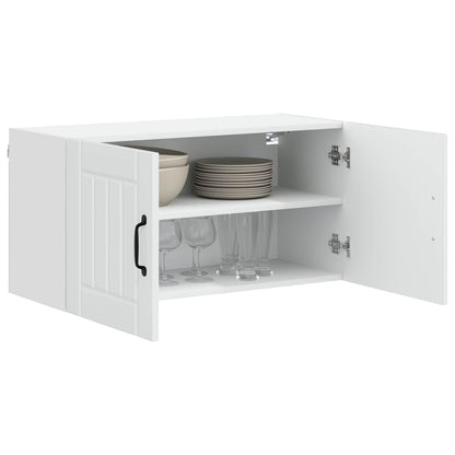 vidaXL Wall Cabinet LUCCA White 80 x 31 x 40 cm Engineered Wood