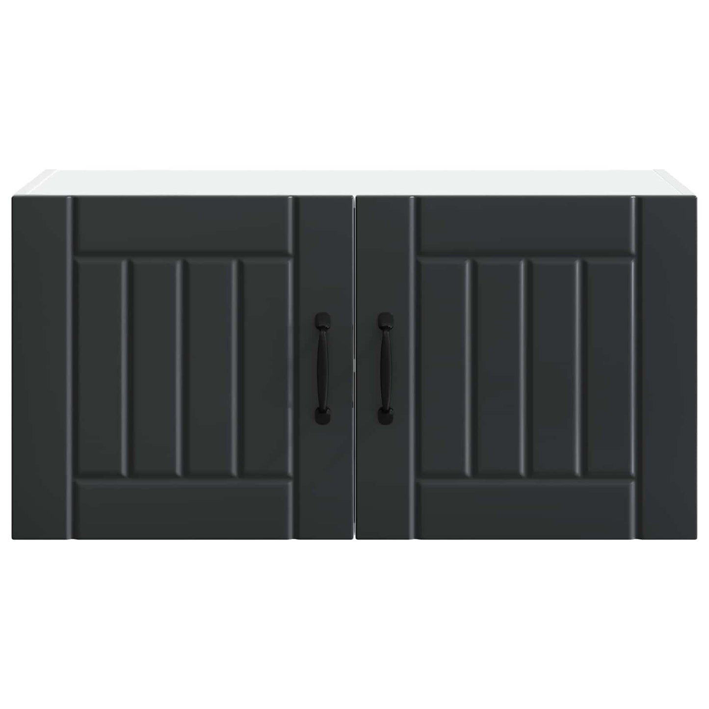 vidaXL Wall Cabinet LUCCA Black 80 x 31 x 40 cm Engineered Wood