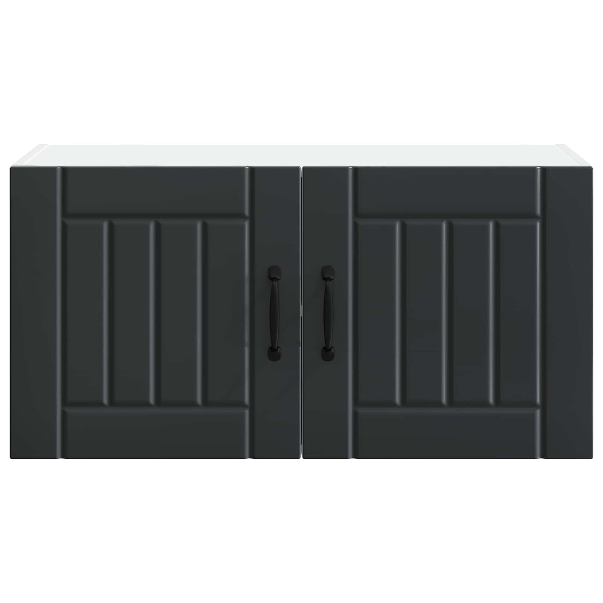 vidaXL Wall Cabinet LUCCA Black 80 x 31 x 40 cm Engineered Wood
