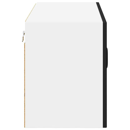 vidaXL Wall Cabinet LUCCA Black 80 x 31 x 40 cm Engineered Wood