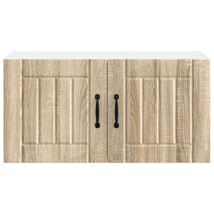 vidaXL Wall Cabinet LUCCA Sonoma Oak 80 x 31 x 40 cm Engineered Wood