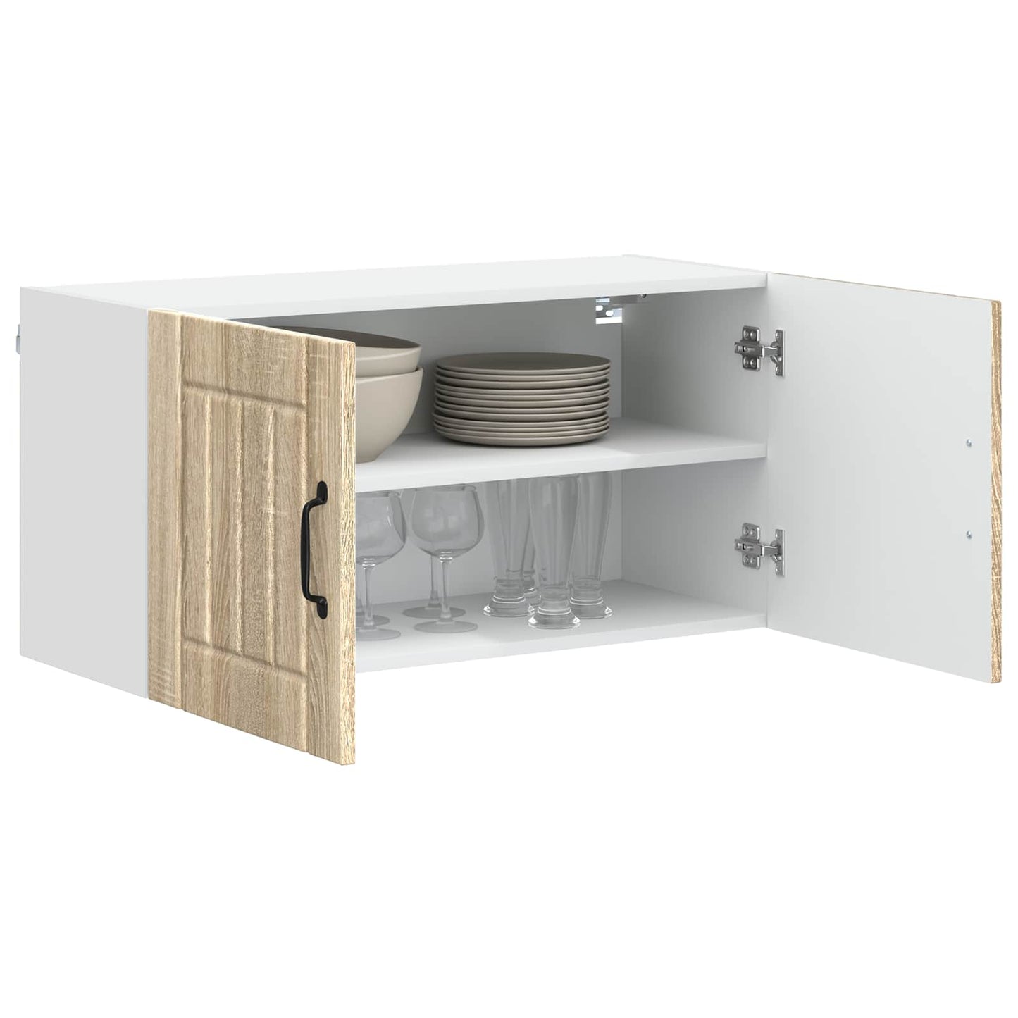 vidaXL Wall Cabinet LUCCA Sonoma Oak 80 x 31 x 40 cm Engineered Wood
