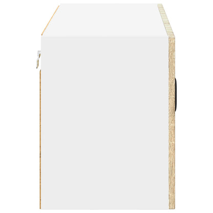 vidaXL Wall Cabinet LUCCA Sonoma Oak 80 x 31 x 40 cm Engineered Wood