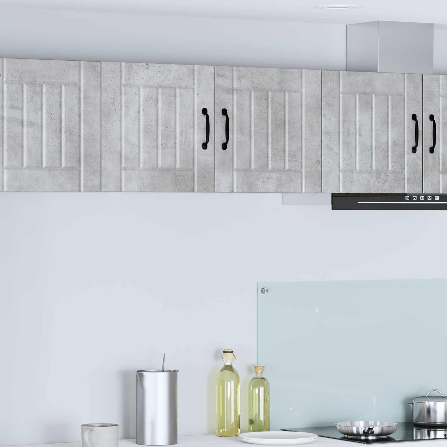 vidaXL Wall Cabinet LUCCA Concrete Grey 80 x 31 x 40 cm
