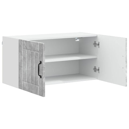 vidaXL Wall Cabinet LUCCA Concrete Grey 80 x 31 x 40 cm