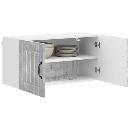 vidaXL Wall Cabinet LUCCA Concrete Grey 80 x 31 x 40 cm