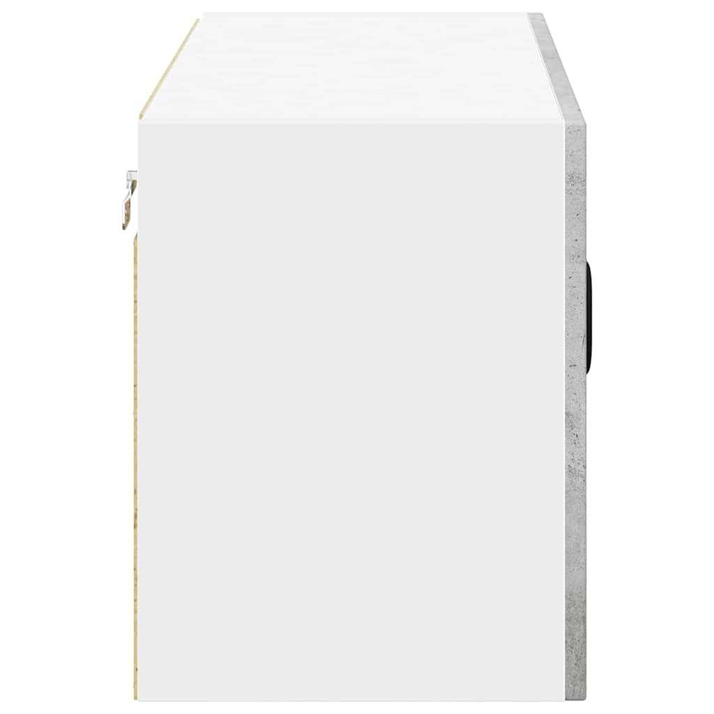 vidaXL Wall Cabinet LUCCA Concrete Grey 80 x 31 x 40 cm