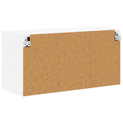 vidaXL Wall Cabinet LUCCA High Gloss White 80 x 31 x 40 cm