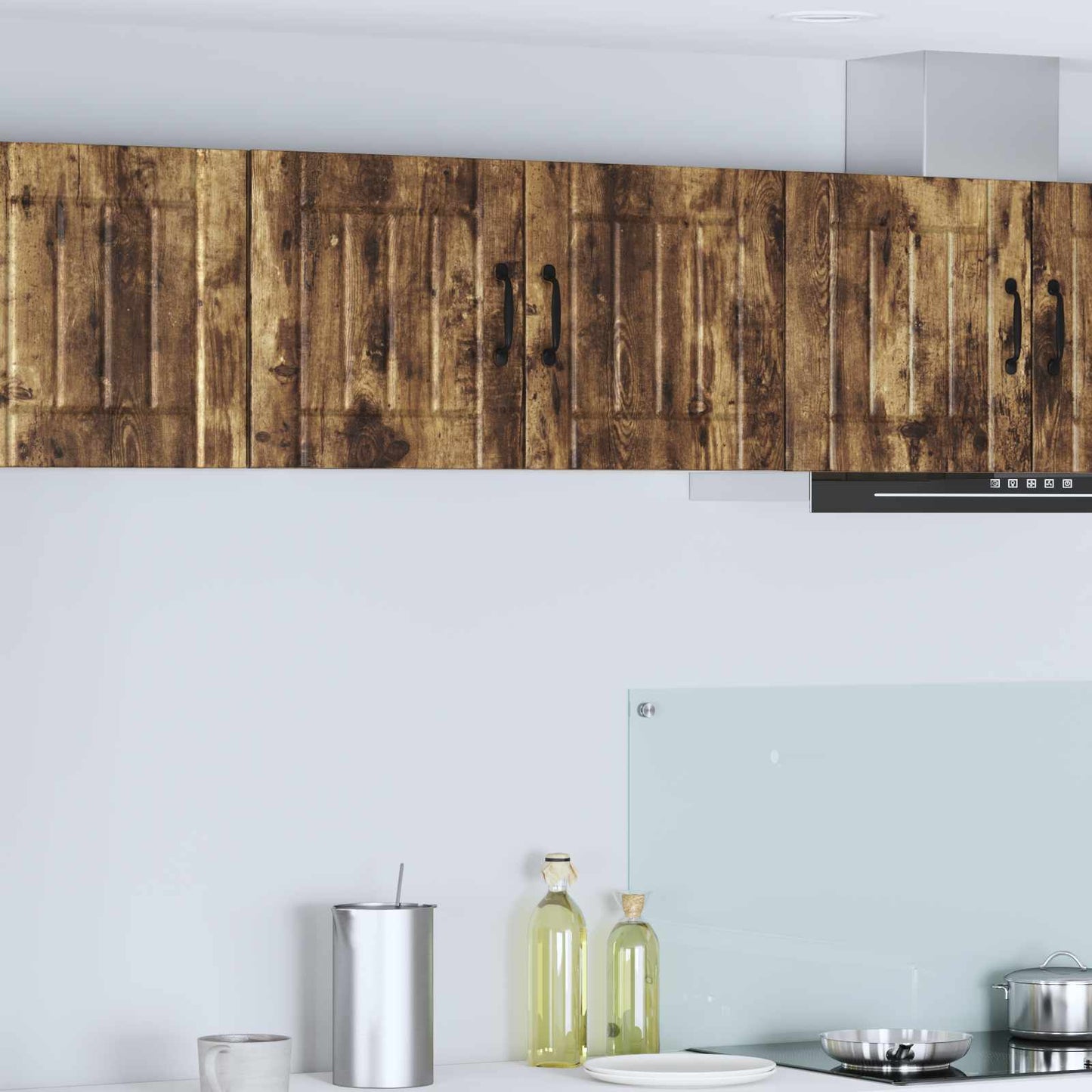 vidaXL Wall Cabinet LUCCA Smoked Oak 80 x 31 x 40 cm Engineered Wood