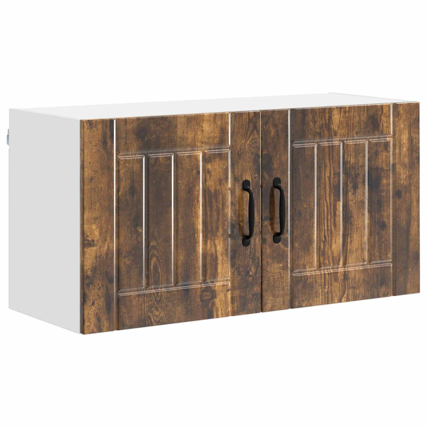 vidaXL Wall Cabinet LUCCA Smoked Oak 80 x 31 x 40 cm Engineered Wood