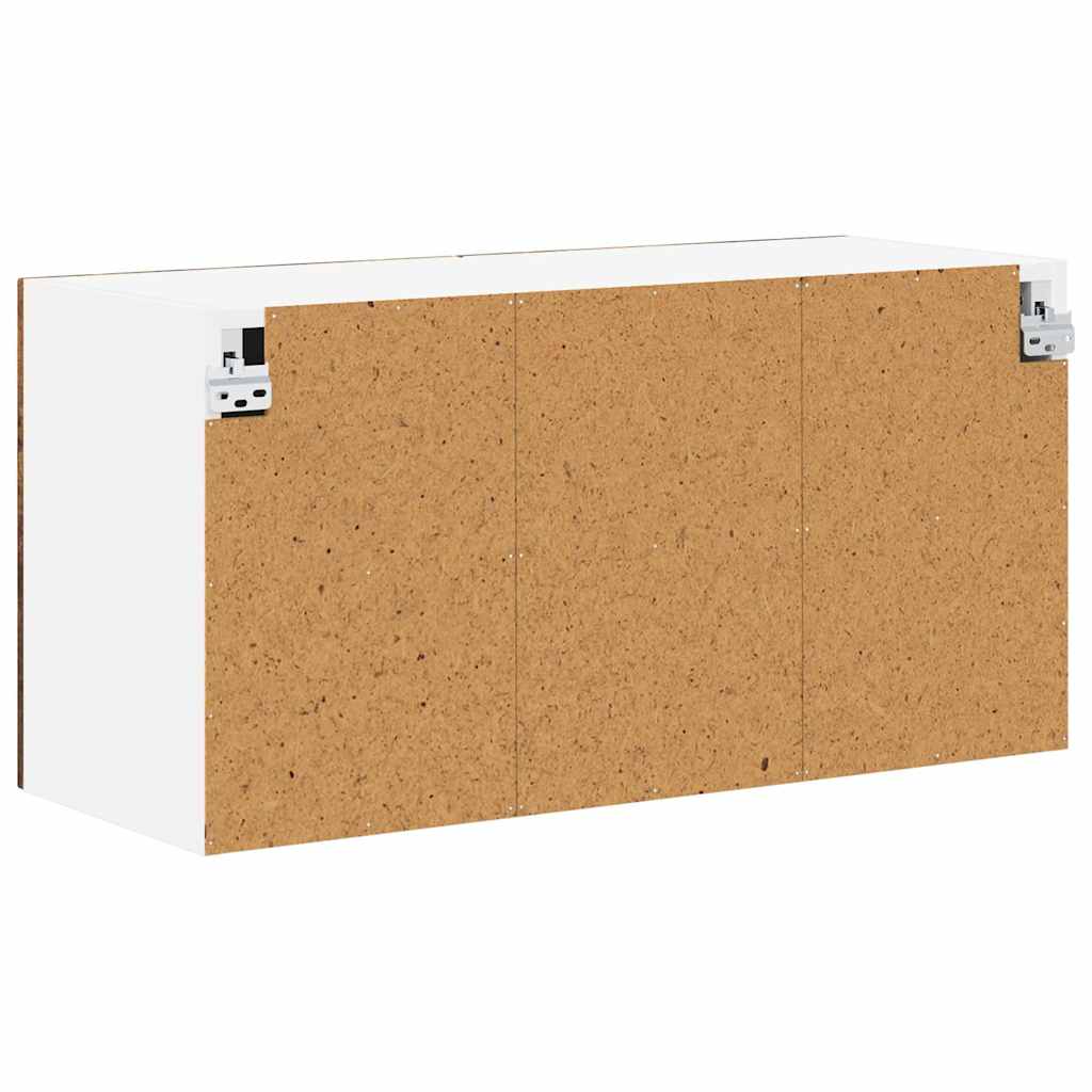 vidaXL Wall Cabinet LUCCA Smoked Oak 80 x 31 x 40 cm Engineered Wood